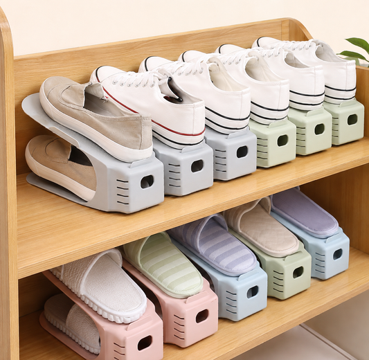 Shufit Adjustable Shoe Slot Organizer – Pack of 8