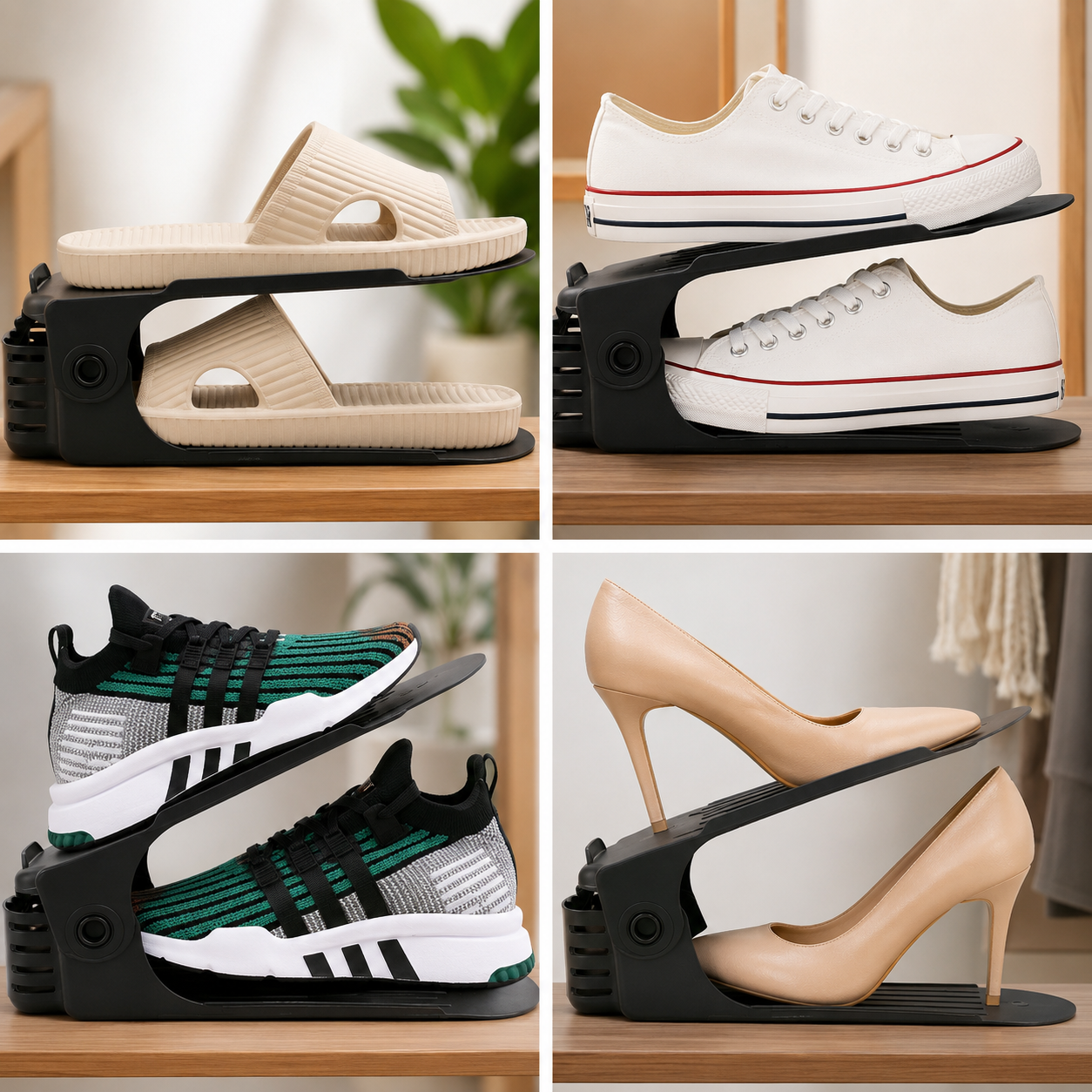 Shufit Adjustable Shoe Slot Organizer – Pack of 8